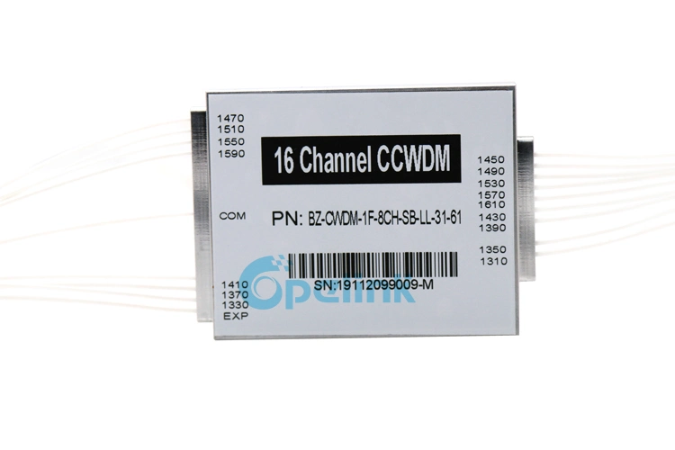 16+1CH Ccwdm Module, 0.9mm LC/PC Optical Compact CWDM with Exp Port