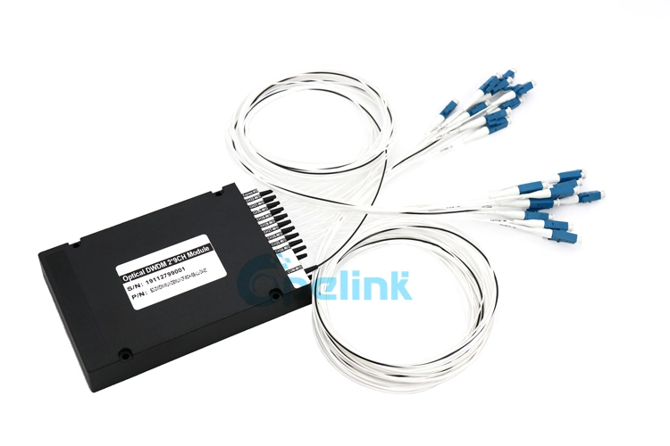 9CH Plastic ABS Box Optical DWDM Mux+Demux with LC/Upc Connector 0.9mm Pigtail
