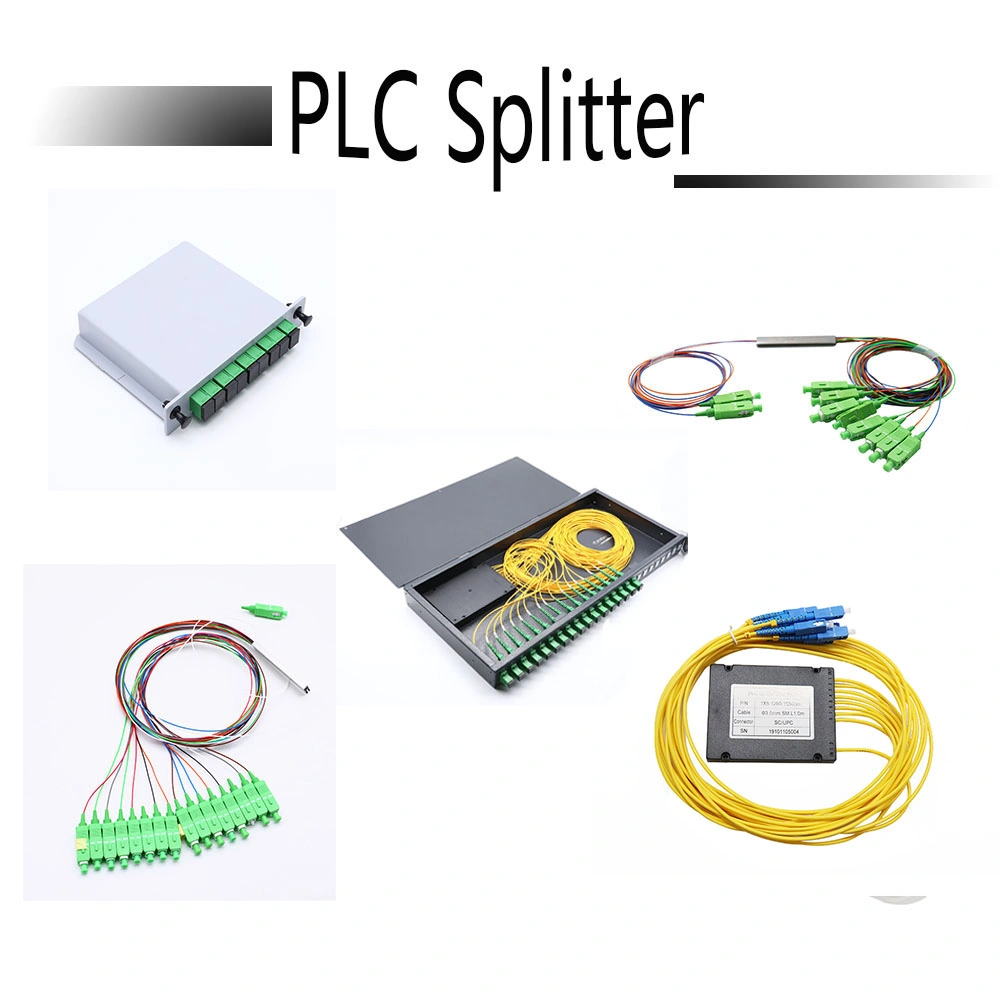 Sc APC Couplers Steel Tube 2 Optical Fiber Spliter Coupler for Gpon FTTX 1X64 PLC Splitter