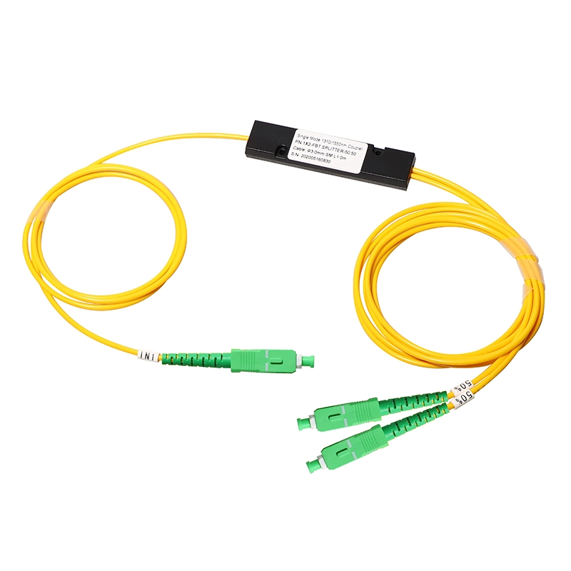 ABS Box Fiber Optic PLC Splitter Singlemode Sm LC Connector 1310/1550/1490nm Fbt Coupler